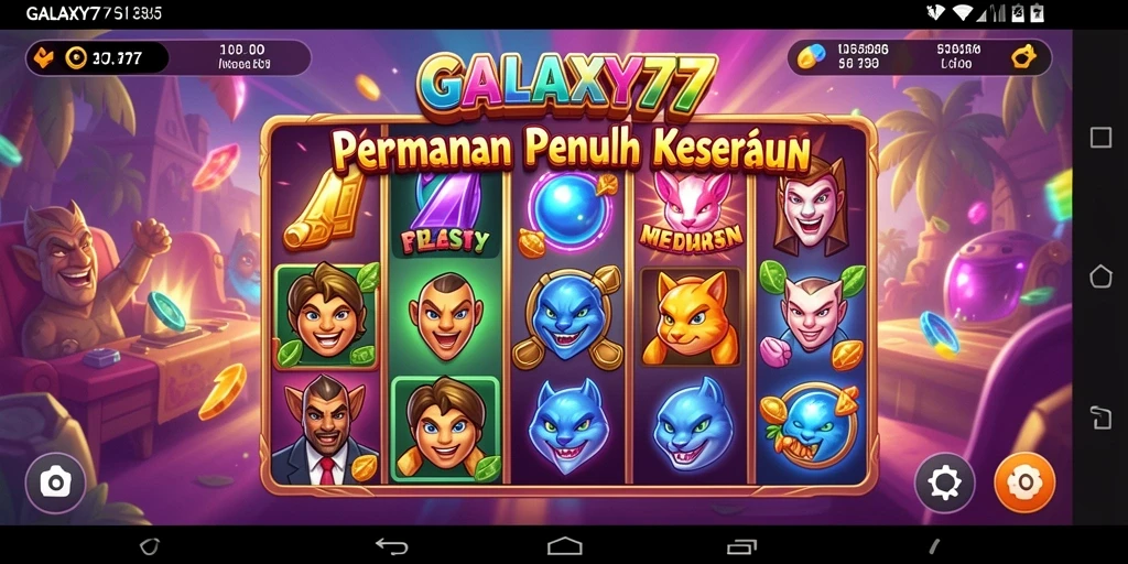 Tampilan gameplay yang seru dan mengasyikkan dari GALAXY77.