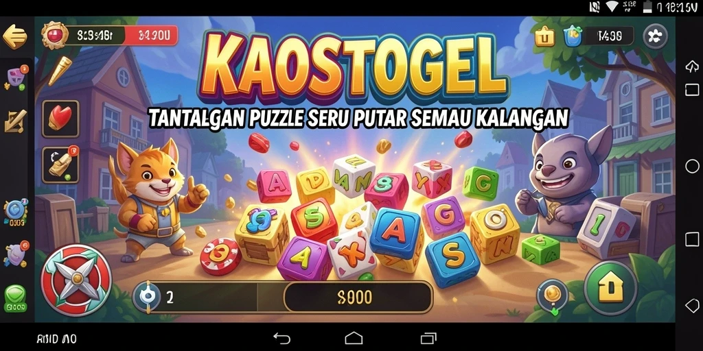 Tampilan gameplay <strong>KAOSTOGEL</strong> yang menantang dan seru.