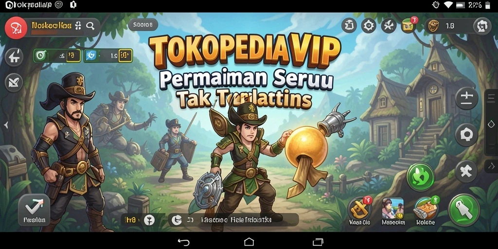 Screenshot gameplay TOKOPEDIAVIP dengan tampilan seru dan menantang.