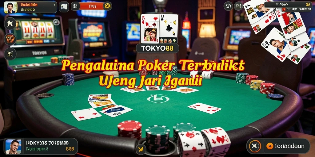 Screenshot utama TOKYO88 menampilkan gameplay Poker yang seru dan menyenangkan.